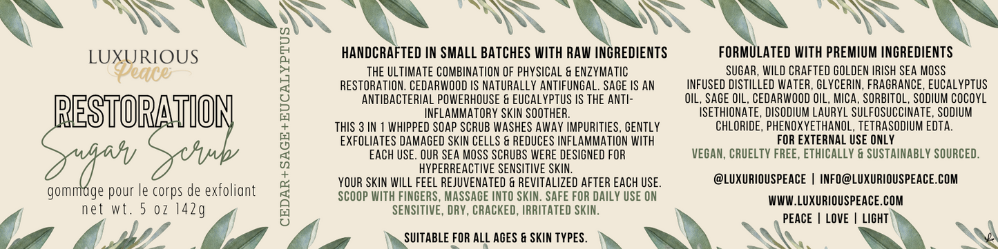 Whipped Soap Sugar Scrubs