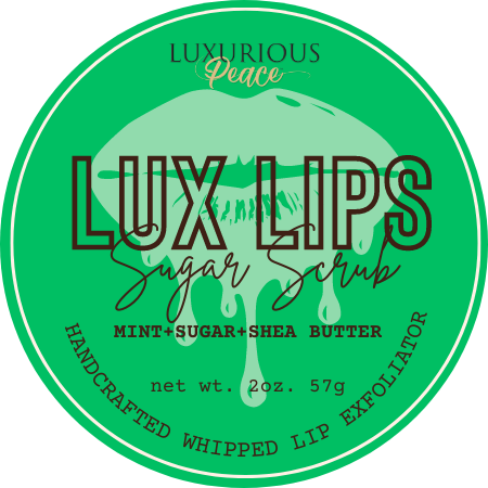 Mint sugar lip scrub for sensitive skin